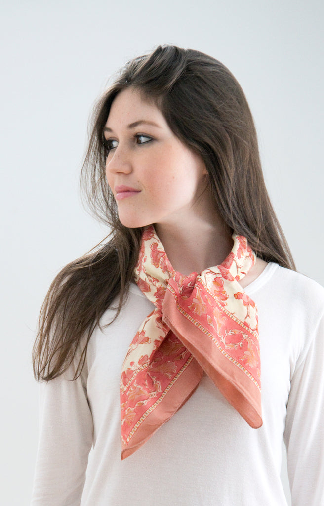 Scarf in Apricot Blossom
