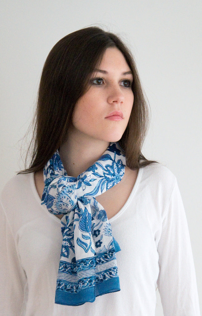 Scarf in Ming White