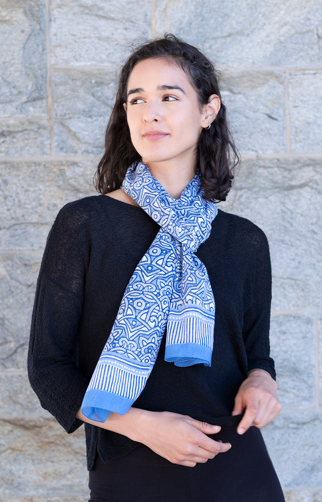 Scarf in Moroccan Blue
