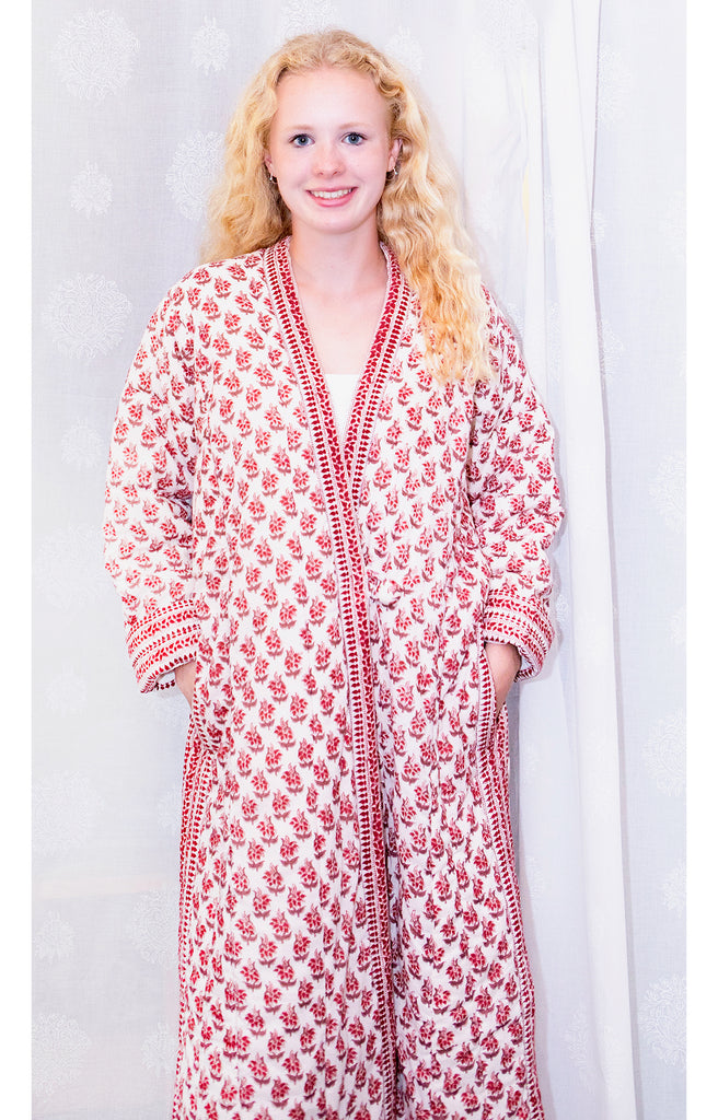 Quilted Robe in Farrah Flower