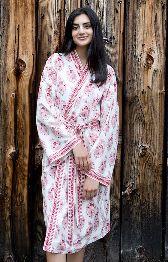 Short Kimono in Farrah Paisley