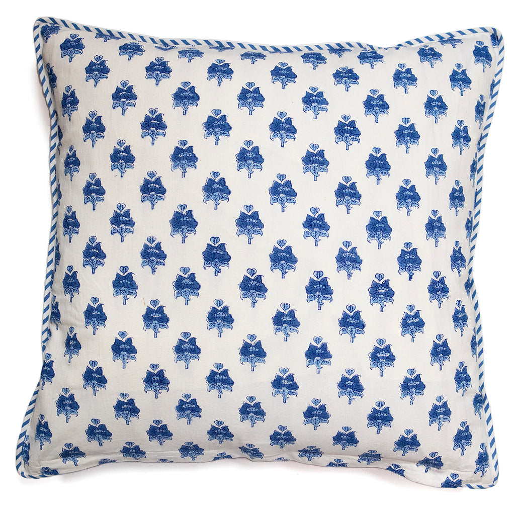 Cushion Covers in Blue Bouquet