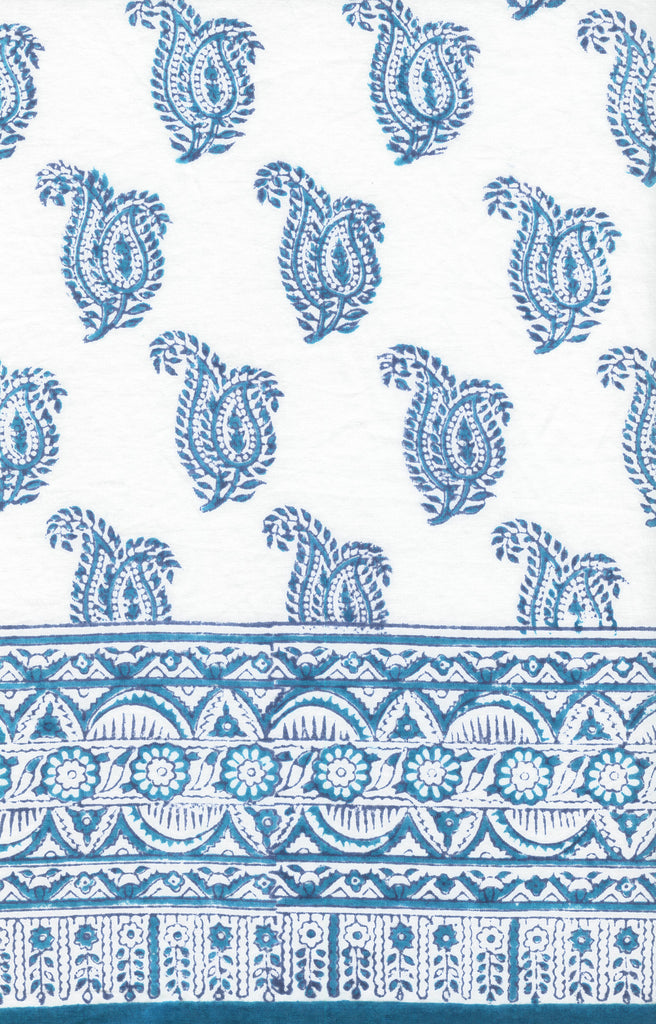 Quilt in Denim Double Paisley