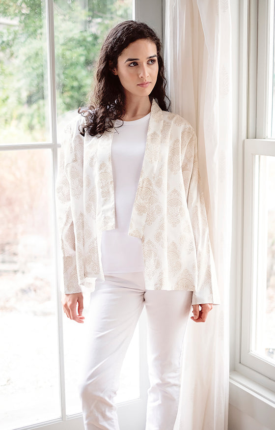 Sara Jacket in Gold Stamp
