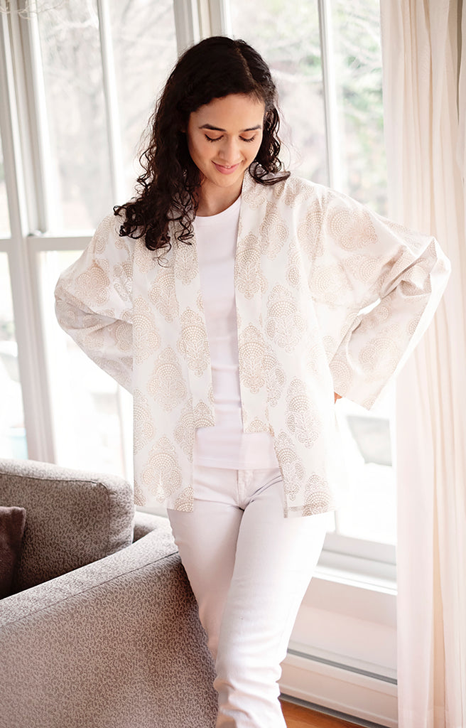 Sara Jacket in Gold Stamp
