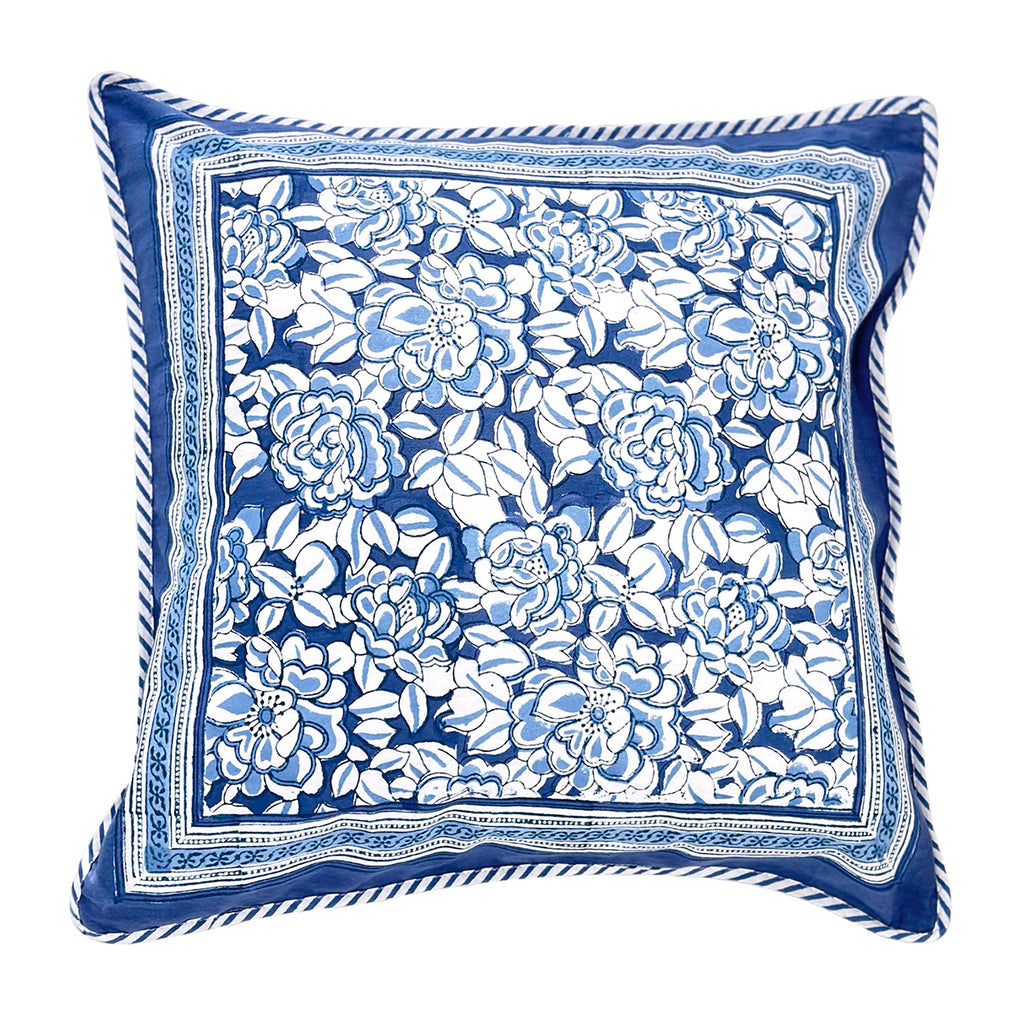 Cushion Covers in Porcelain Flower Blue