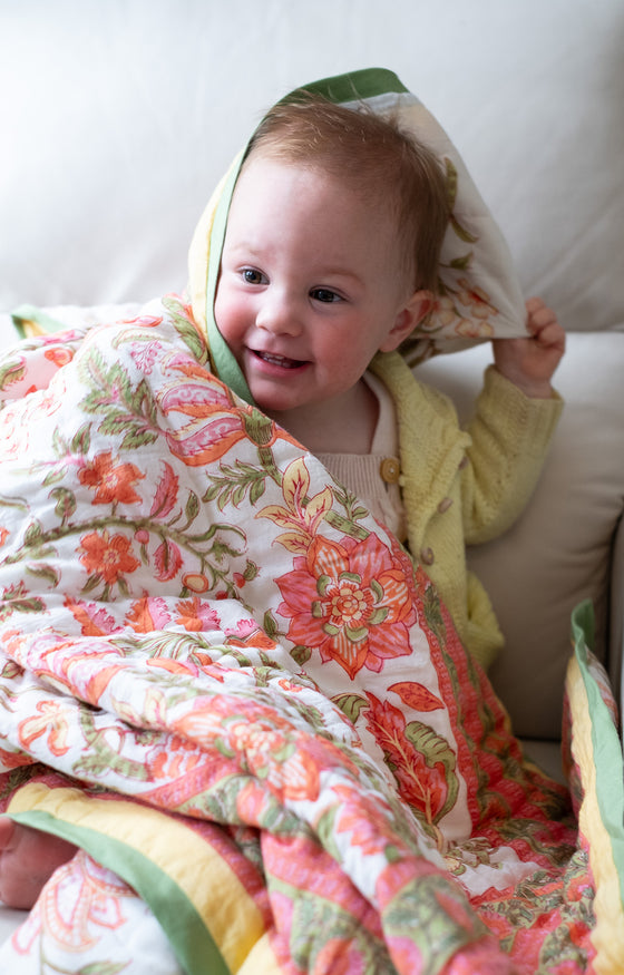 Baby Quilt in Summer Tapestry