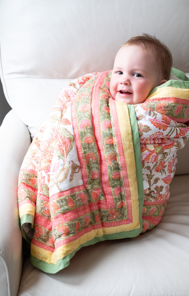 Baby Quilt in Summer Tapestry