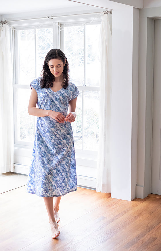 Ella Dress in Vine Leaves