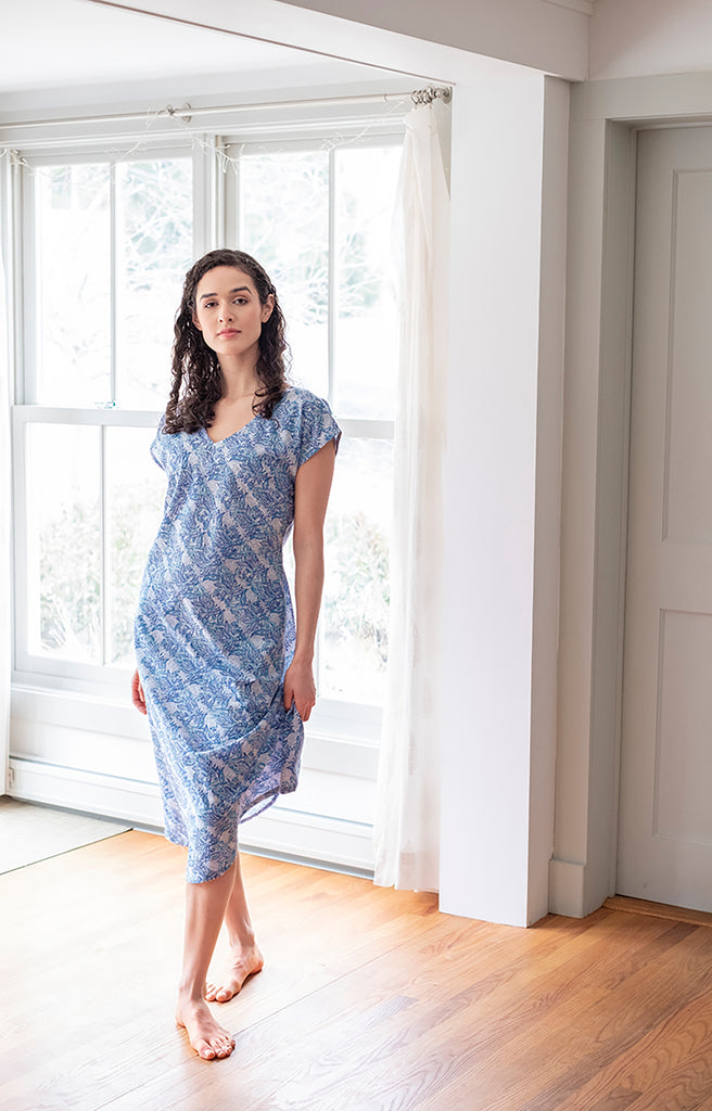 Ella Dress in Vine Leaves