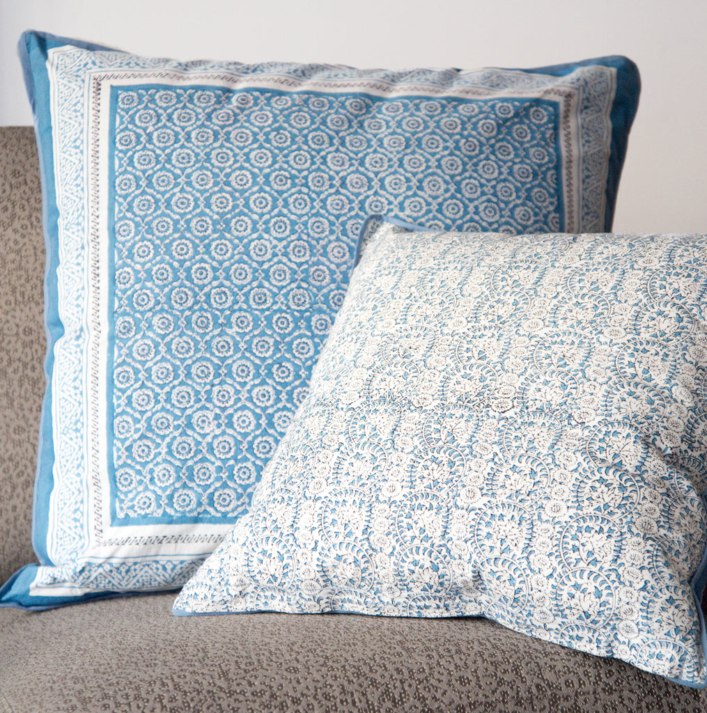 Cushion Covers in Wedgwood Lace