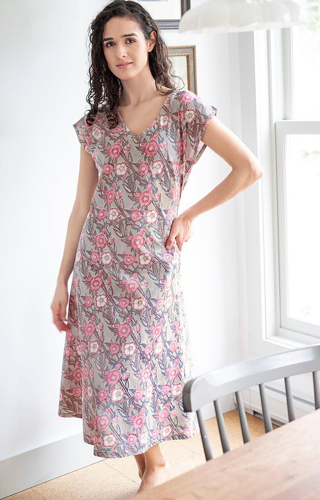 Ella Dress in Wild Rose