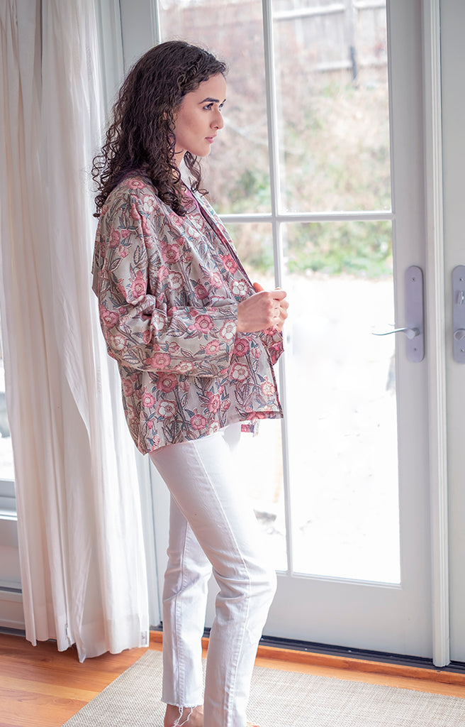 Sara Jacket in Wild Rose