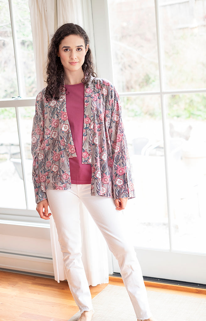 Sara Jacket in Wild Rose