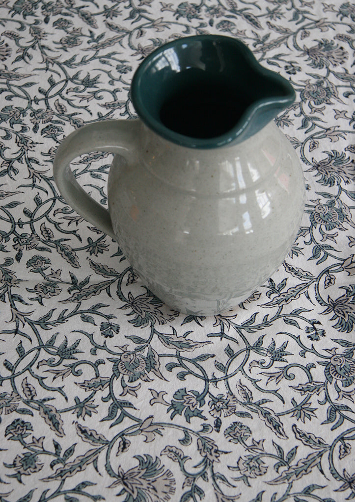 Table Linens in Grey Vines