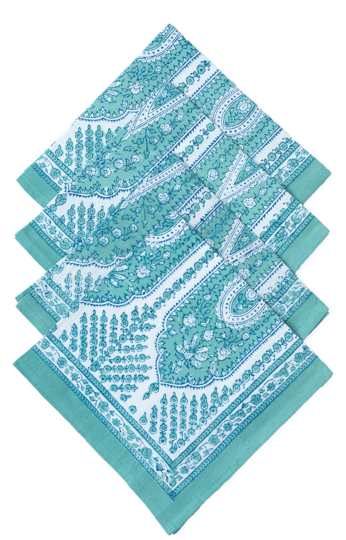 Table Linens in Aqua Palace Anokhi USA