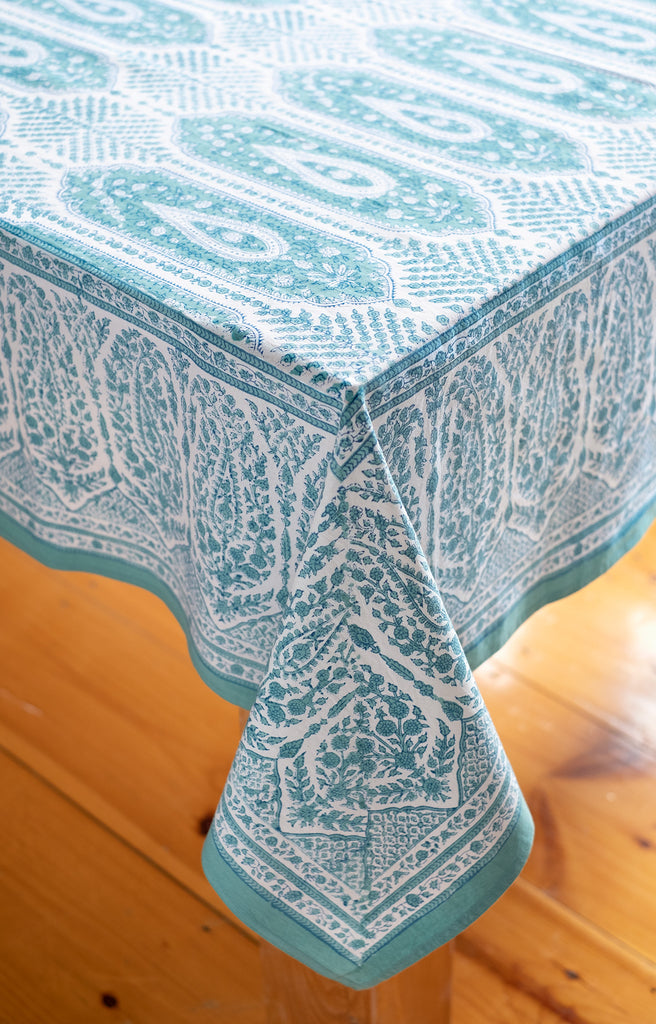 Table Linens in Aqua Palace Anokhi USA