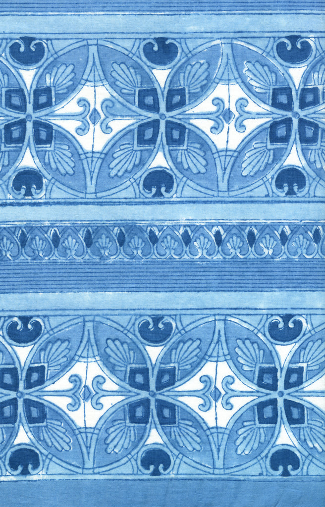 Scarf in Blue Mosaic
