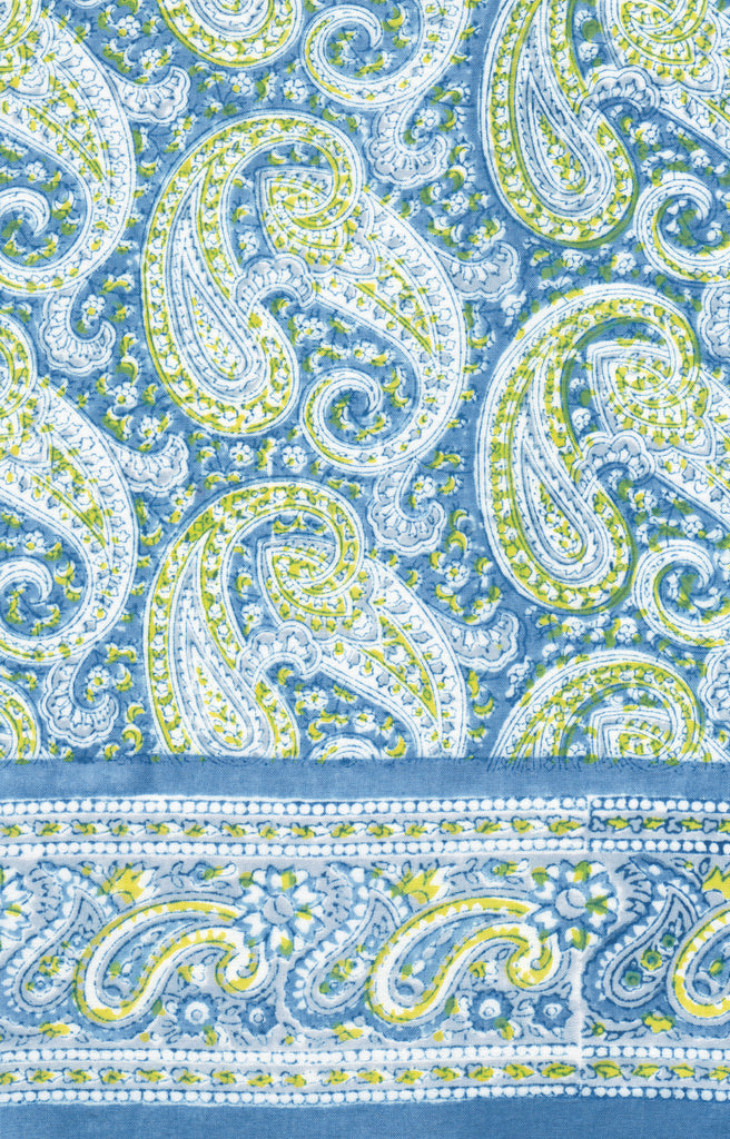 Scarf in Blue Paisley
