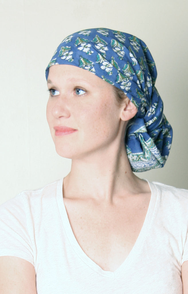 Scarf in Botanical Blue