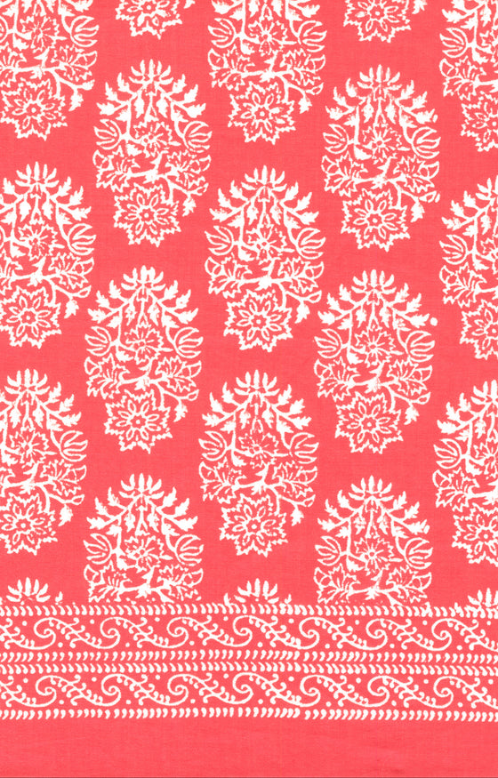 Scarf in Coral Motif