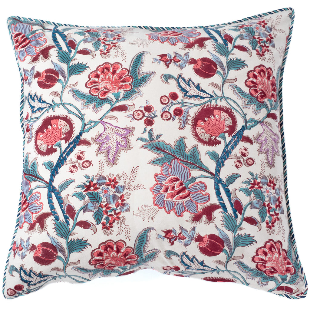 Cushion Covers in Damask Marine