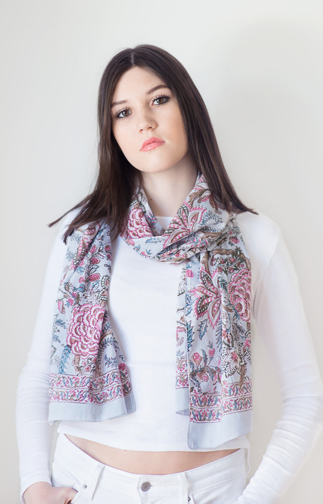 Scarf in Dawn Chintz