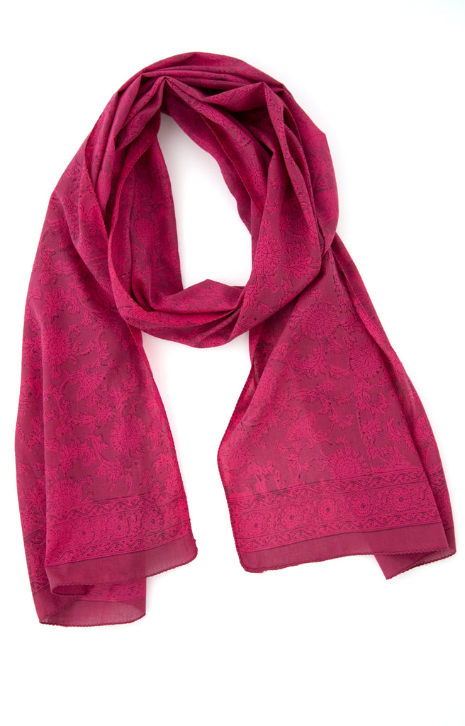 Scarf in Electric Mauve