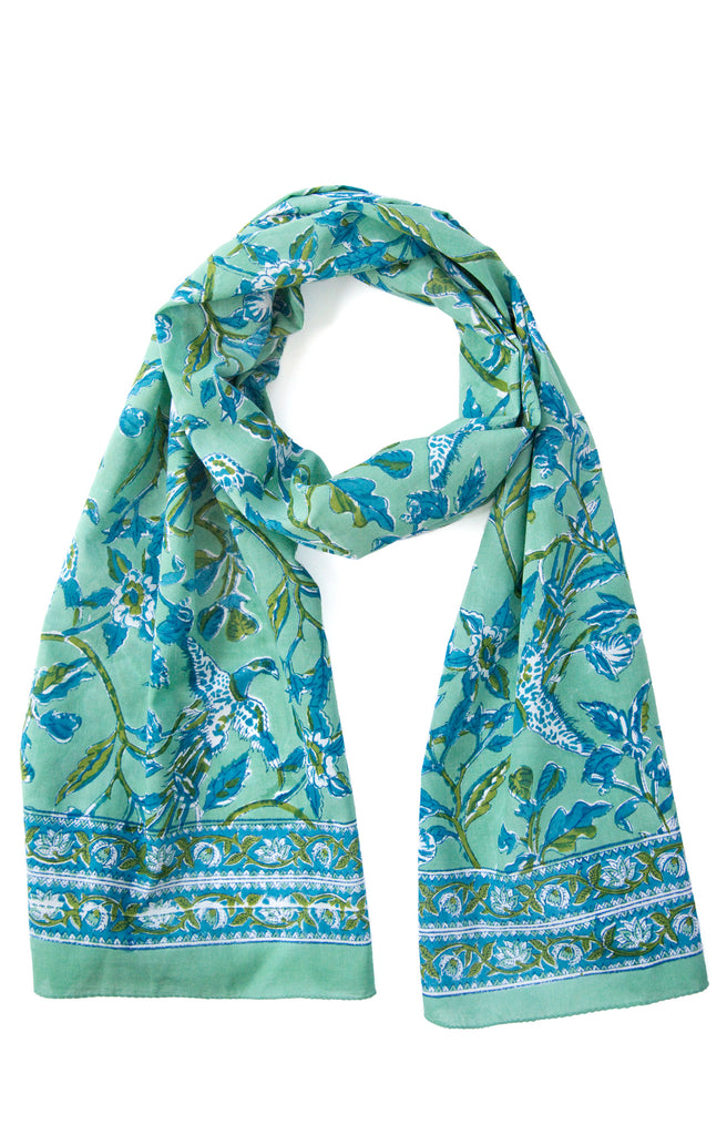 Scarf in Green Phoenix