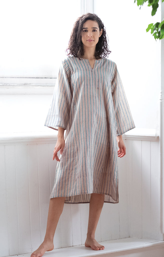 Classic Tunic in Grey Stripe