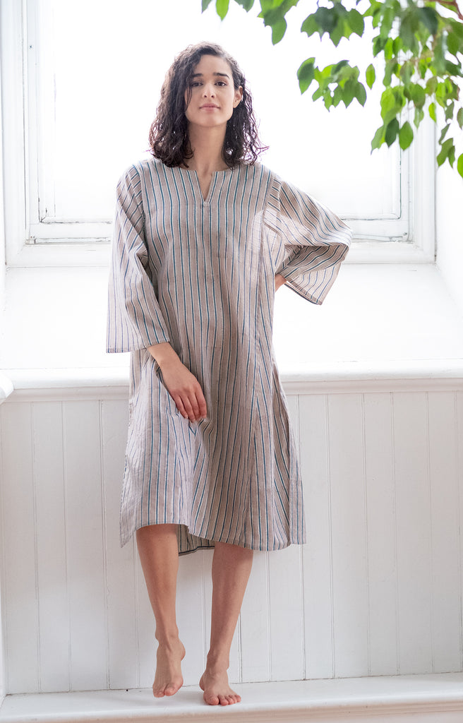 Classic Tunic in Grey Stripe