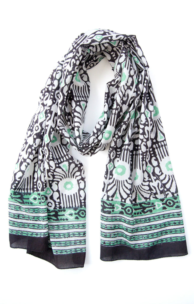 Scarf in Ikat