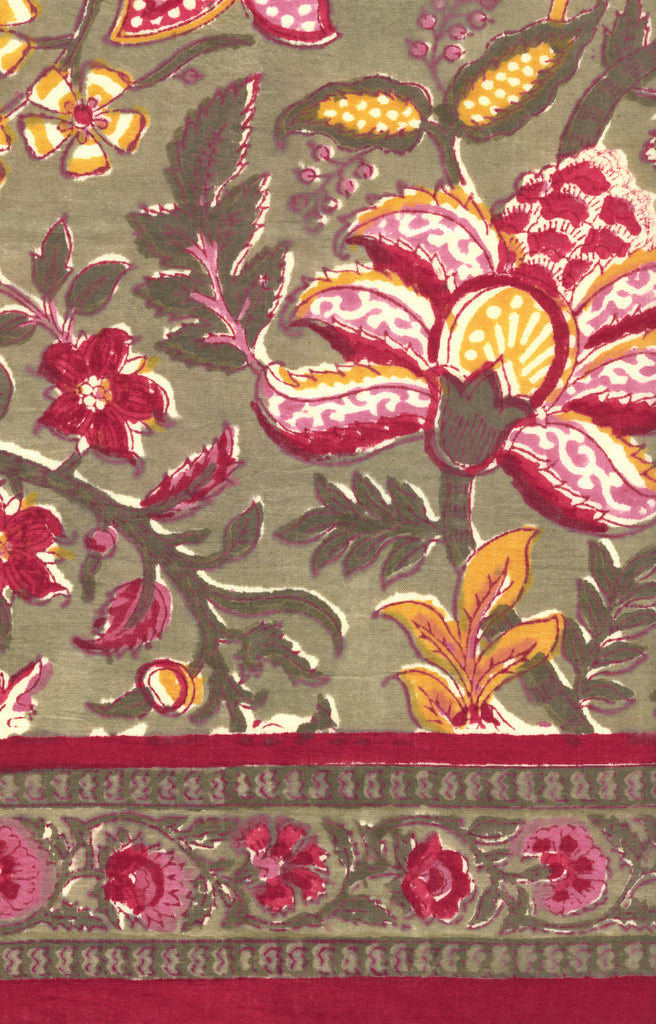 Scarf in Khaki Tapestry