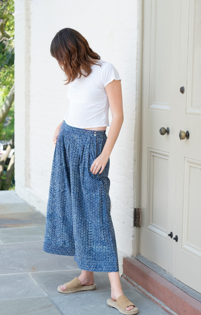 Culottes in Kyoto Blue