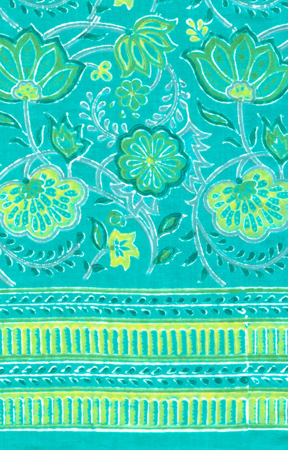 Scarf in Lime Floral