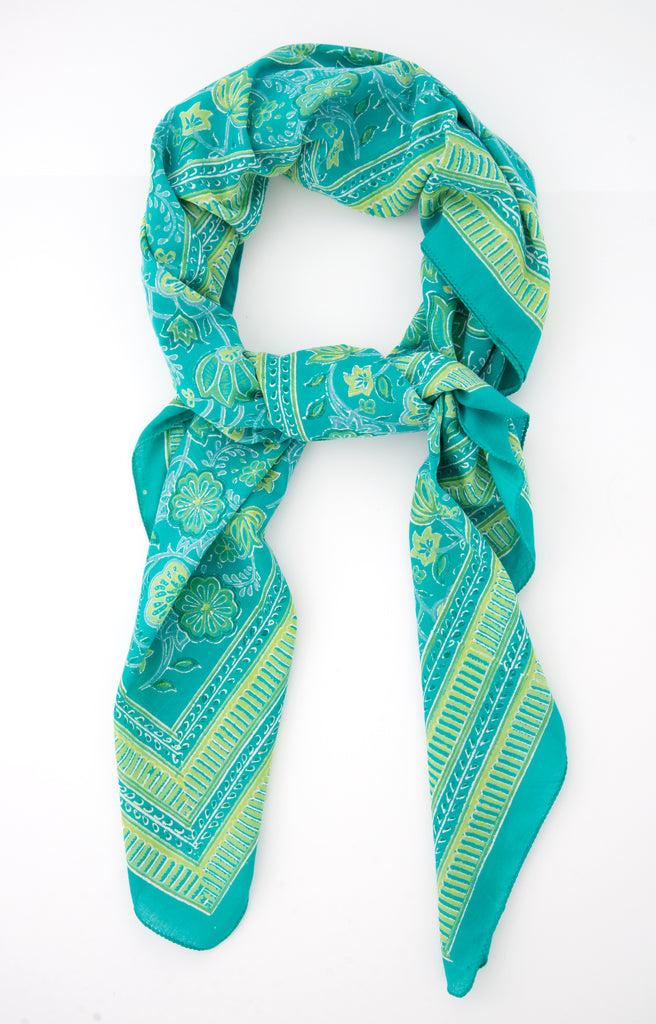 Scarf in Lime Floral