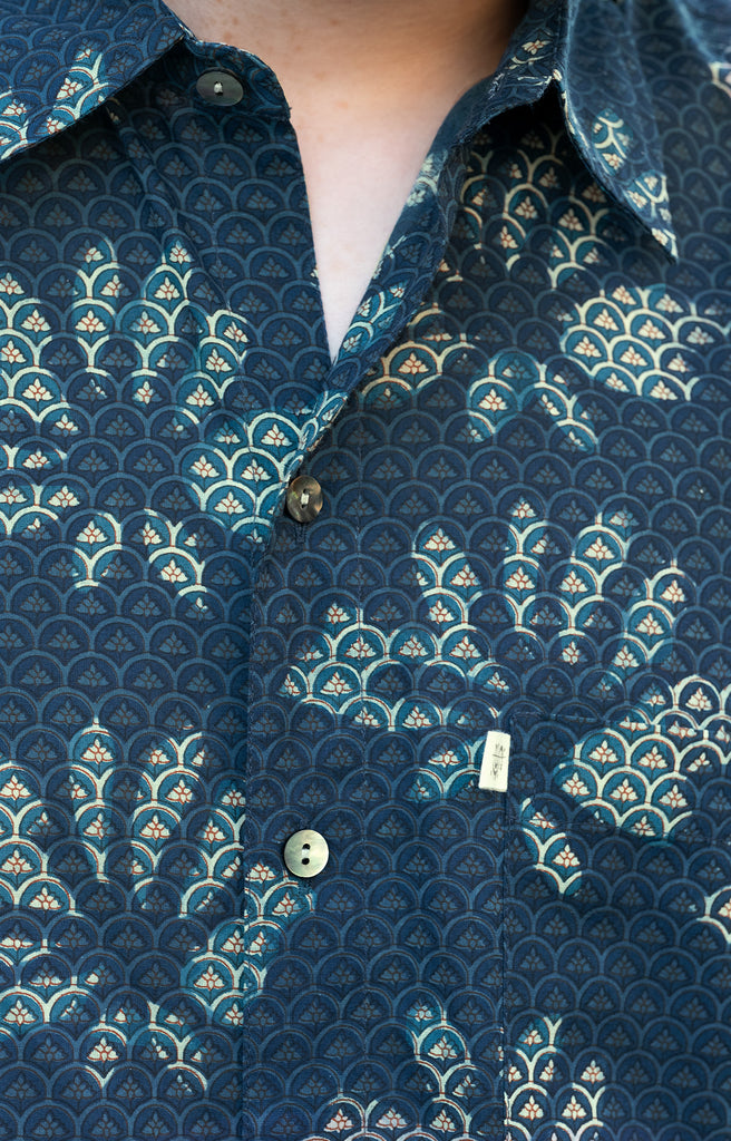 Men's Short Sleeve Shirt in Lotus