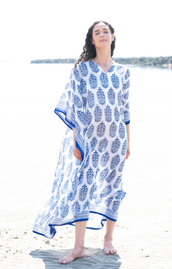 Kaftan in Moghul Blue