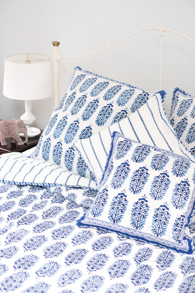 Block Printed Cotton Quilts: King Size | Anokhi USA