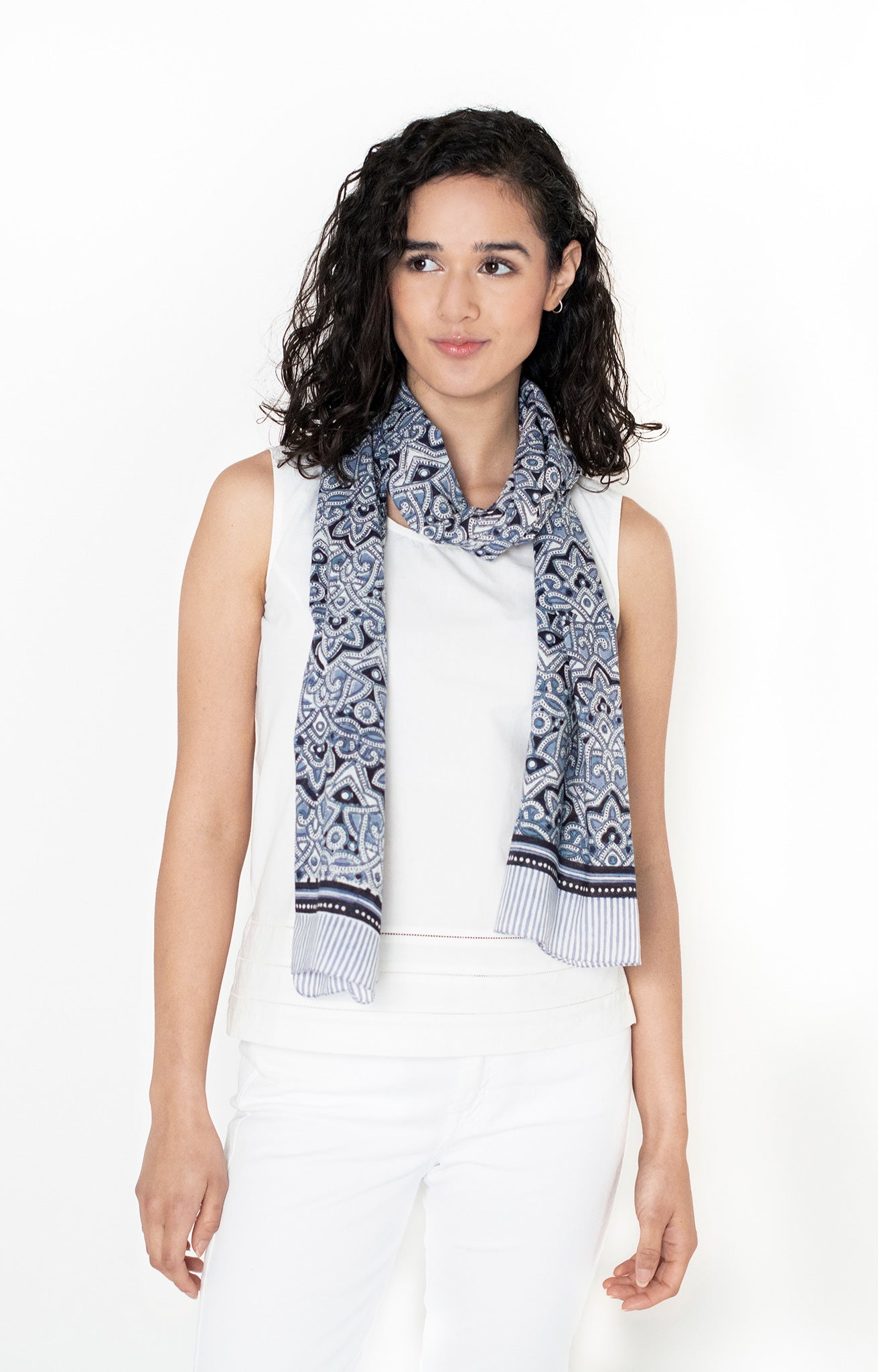 Anokhi USA Scarf in Moroccan Grey