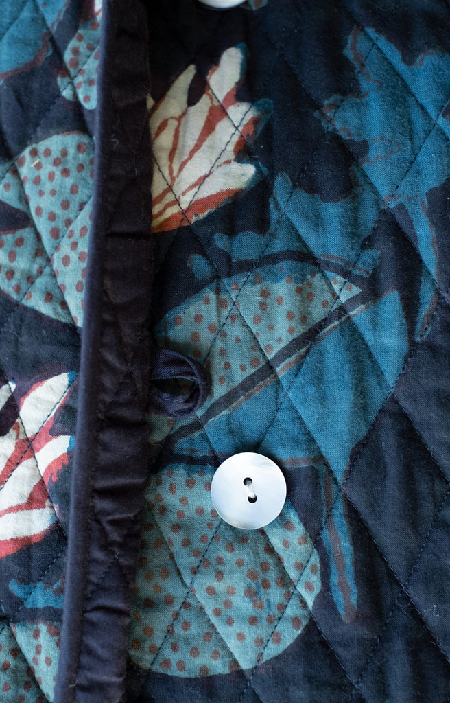 Quilted Jacket in Night Lily