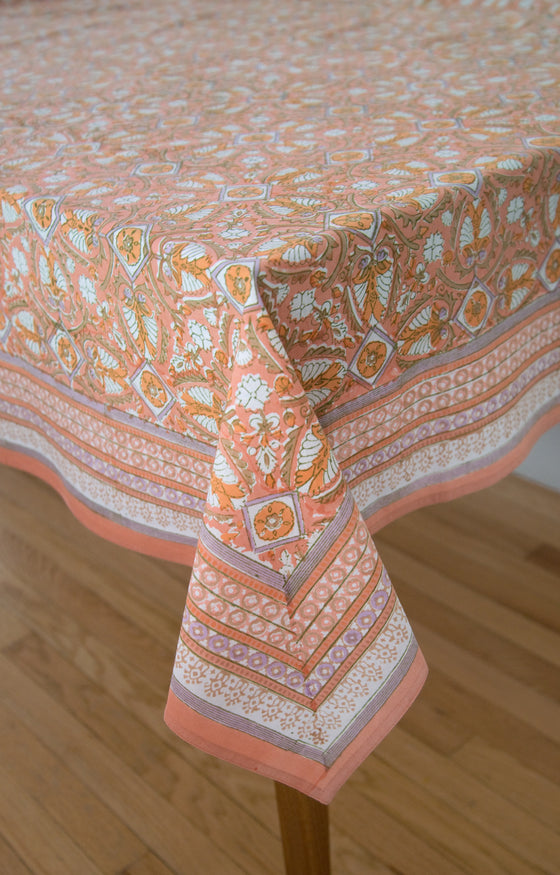 Table Linens in Peach Deco