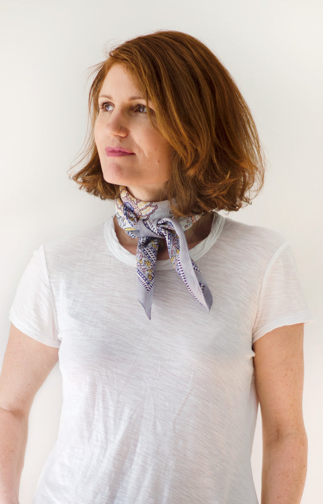 Scarf in Powder Floral