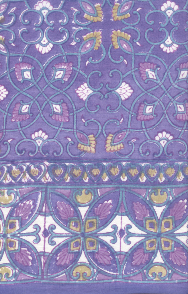 Scarf in Purple Art Deco