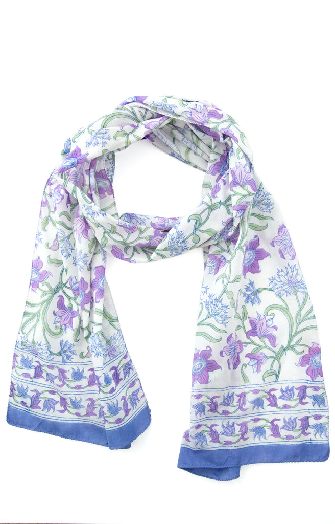 Scarf in Purple Thistle