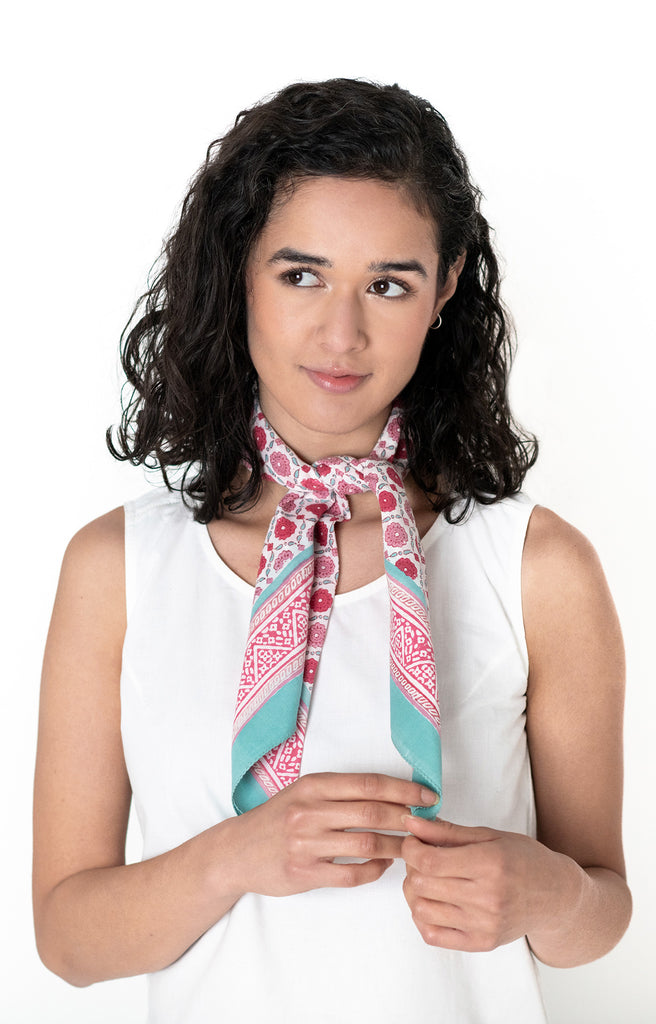 Scarf in Sweet Rose