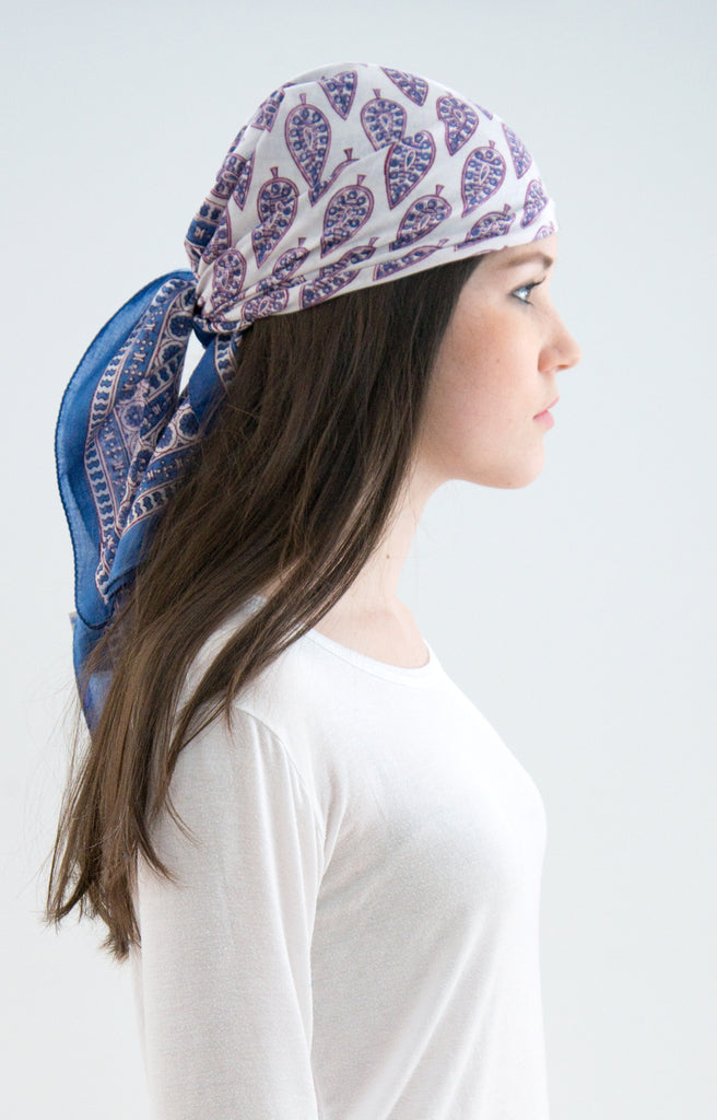 Scarf in Violet Cypress