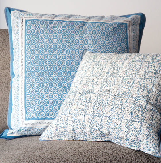 Cushion Covers in Wedgwood Flower