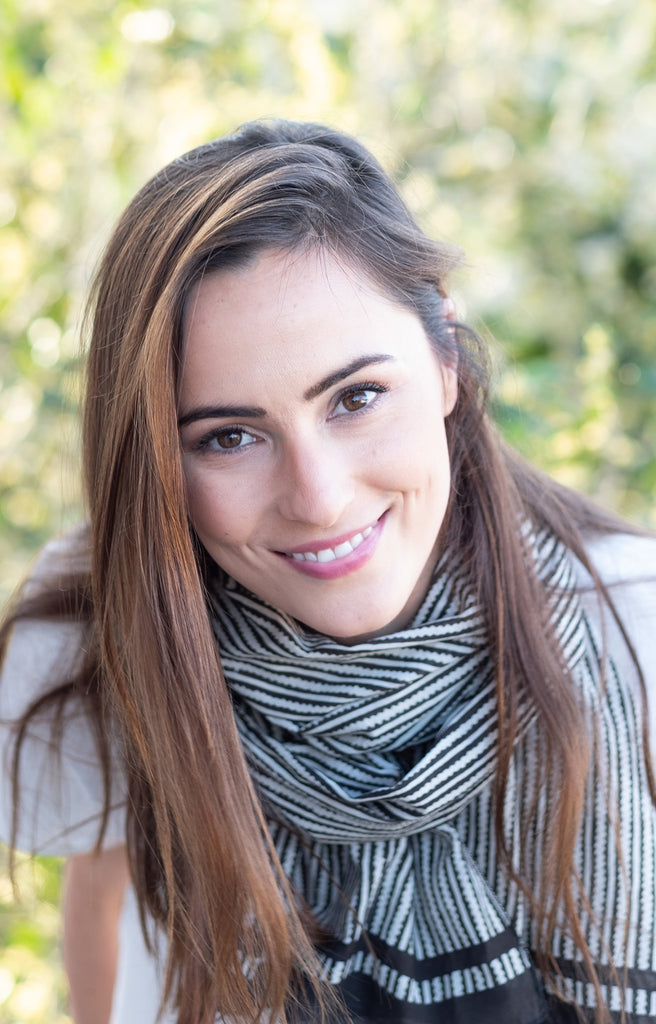 Scarf in Zipper Stripe